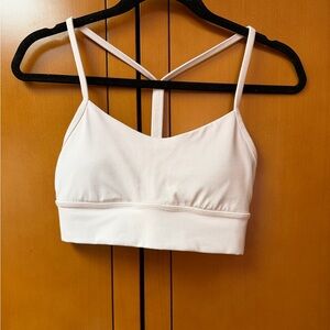 lululemon Flow Y Bra, longline size 6 flush pink